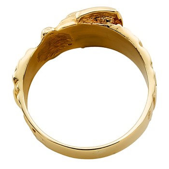 9ct Gold 8.5g Buckle Ring size W